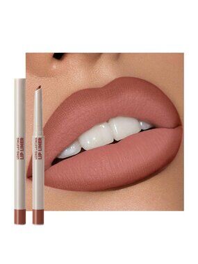 Women G08# Oxblood Red Brown 2-in-1 Sculpting & Filling Long-lasting Lipliner